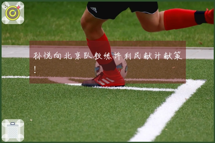 孙悦向北京队教练许利民献计献策！